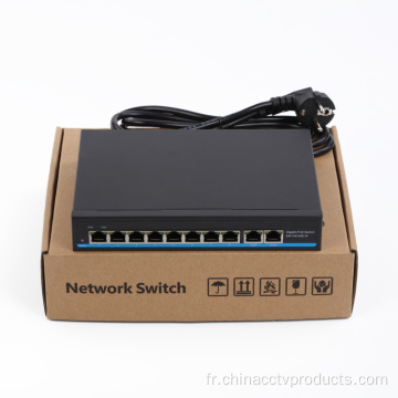 8 PORT 10/100/1000MBPS Switch Network Poe avec Bounchinks